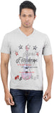 Oviyon Printed Men's V-neck T-Shirt