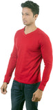 Oviyon Solid Men's V-neck T-Shirt