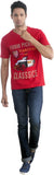 Oviyon Printed Men's V-neck T-Shirt