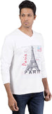 Oviyon Printed Men's V-neck T-Shirt