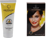 Oxyglow Fruit Massage Cream With Vitamin-E & Hair Colour Cream-Brown