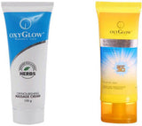 Oxyglow Oxynourshing Massage Cream & Aloevera & Carrot Sun Cover Cream With Spf 30