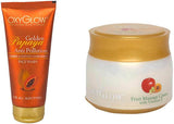 Oxyglow Golden Glow Papaya Anti Pollution Face Wash & Fruit Massage Cream With Vitamin-E 200gm