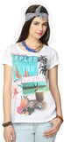 People Printed Women's Round Neck T-Shirt
