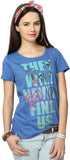 People Graphic Print Women's Round Neck T-Shirt