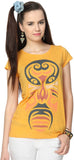 People Graphic Print Women's Round Neck T-Shirt