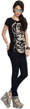 People Printed Women's Round Neck T-Shirt