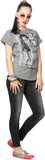 People Graphic Print Women's Round Neck T-Shirt