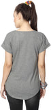 People Graphic Print Women's Round Neck T-Shirt
