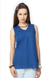 People Women's Solid Casual Shirt