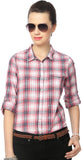 People Women's Checkered Casual Shirt