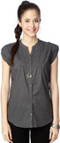 People Women's Solid Casual Shirt