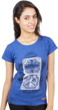 Pulpypapaya Self Design Women's Round Neck T-Shirt