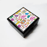 Merchbay Colorful Doodles Accessory Box | Artist : Pratyusha Subramaniam Jewellery, Make up, etc. Vanity Accessory Box