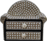 Pg handicrafts Beaded two drawers sofa set showpiece Showpiece  -  10.5 cm