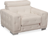 Durian Leather 1 Seater Sofa