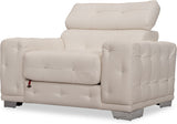 Durian Leather 1 Seater Sofa