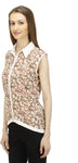 1OAK Women's Floral Print Casual Shirt