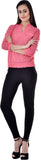Colors Couture Casual 3/4 Sleeve Solid Women's Top