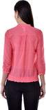 Colors Couture Casual 3/4 Sleeve Solid Women's Top