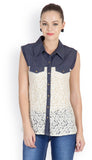 Famous Women's Self Design Casual Shirt