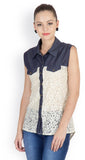 Famous Women's Self Design Casual Shirt