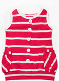 Little Kangaroos Casual Sleeveless Striped Girl's Top