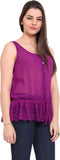 Palette Casual Sleeveless Solid Women's Top