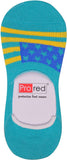 prored Men's Printed No Show Socks