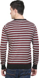 Platinum League Striped V-neck Casual Men's Sweater