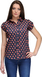 India Inc Women's Polka Print Casual Shirt