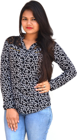 Aarti Collections Women's Printed Casual, Festive, Party Shirt