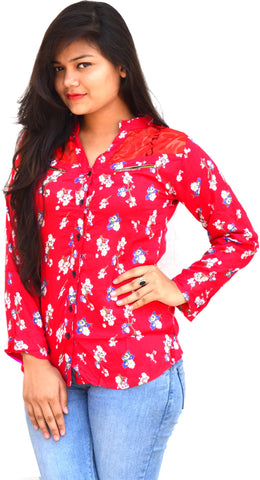 Aarti Collections Women's Printed Casual, Festive, Party Shirt