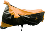 AdroitZ PREMIUM Orange & Black Bike Body Cover For Hero Karizma Two Wheeler Cover