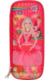 Priya Exports Barbie Doll Art Fabric Pencil Box