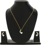 INAYA Yellow Gold NAK Brass Pendant Set
