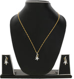 INAYA Yellow Gold NAK Brass Pendant Set