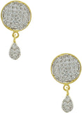 The Art Jewellery Pleasing Circular CZ Brass Jewel Set