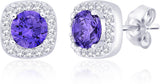Peora Rhodium Sterling Silver Stud Earring