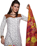 Parisha Cotton Self Design, Printed Salwar Suit Dupatta Material