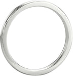 Zevrr Sterling Silver Swarovski Zirconia Platinum NA K Ring