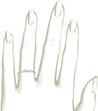 Zevrr Sterling Silver Swarovski Zirconia Platinum NA K Ring