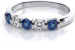 Zevrr Sterling Silver Swarovski Zirconia Platinum NA K Ring