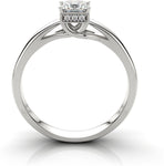 Zevrr Sterling Silver Swarovski Zirconia Platinum NA K Ring