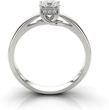 Zevrr Sterling Silver Swarovski Zirconia Platinum NA K Ring