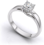 Zevrr Sterling Silver Swarovski Zirconia Platinum NA K Ring