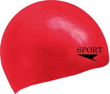 Sport Silicone Red Swimming Cap