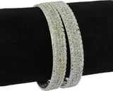R18Jewels-Fashion&U Glittering Sparkling Metal Crystal Bangle Set