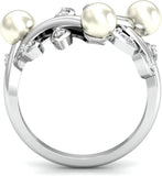 KuberBox Sortilège Pearl Gold Diamond, Pearl 14K White Gold 14 K Ring