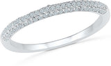 Radiant Bay Elementary White Gold Diamond 18 K Ring